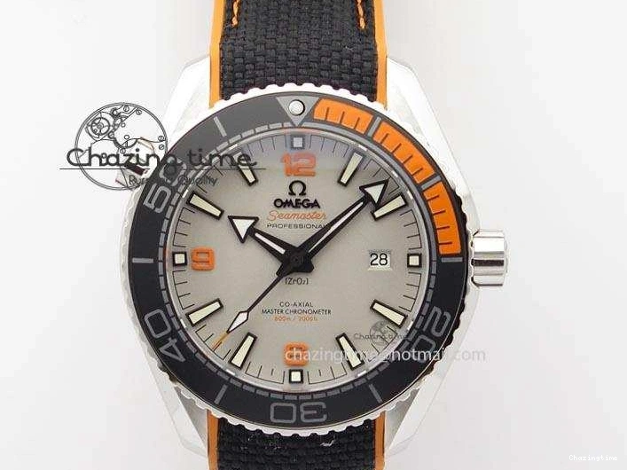 0411 ComfortFit 2016 Planet Ocean 45mm SS JHF Gray Dial On Nylon Strap A 8226